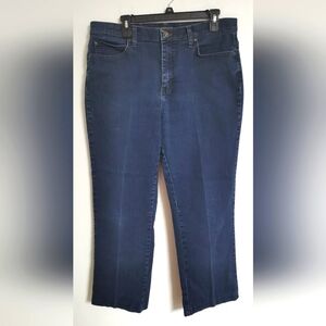 Lee Jeans Mens Size 36x27 Straight Leg Regular Fit 5 Pocket Blue Stretch Denim